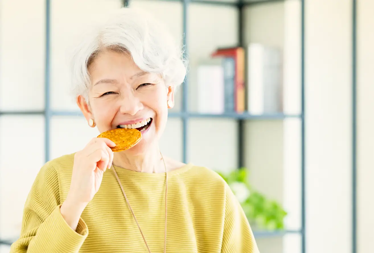 患者の口腔機能維持を目指す歯科治療のイメージ